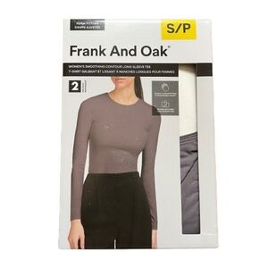 [NEW 2 PACK] Frank & Oak Smoothing Double Layer Contour Long Sleeve Tee - Sz 2